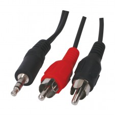 3.5mm audio  - 2x rca (m) 5 m