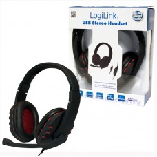 LogiLink Stereo Headset met Microphone USB