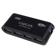 LogiLink 4 Port Hub, USB 3.0 actief zwart