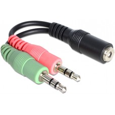 Audio Adapter 3.5 mm  (f)  2x 3.5 mm (m)